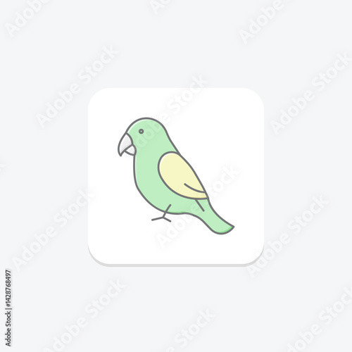 Lovebird, vector, pixel perfect, illustrator file