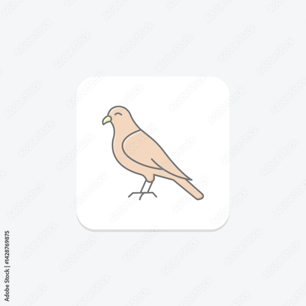 Fototapeta premium Kestrel, vector, pixel perfect, illustrator file
