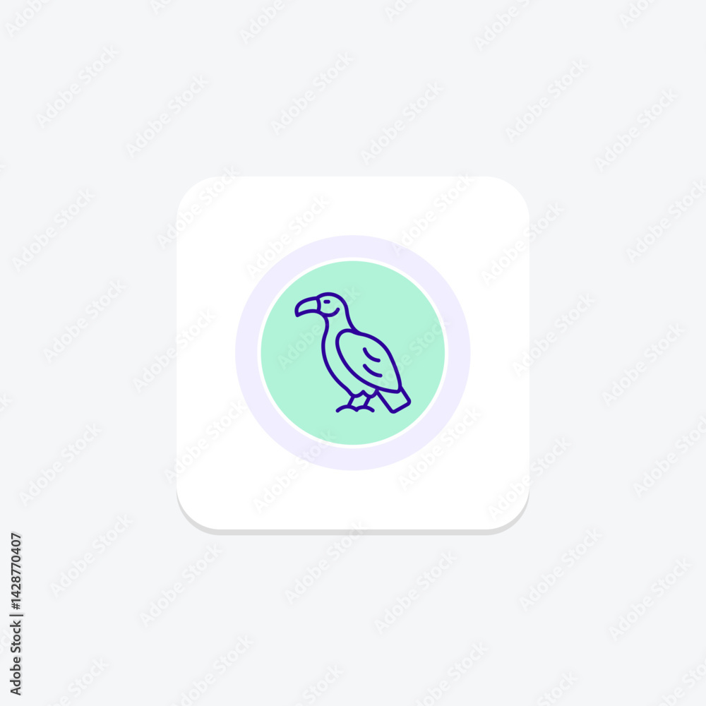 Fototapeta premium Vulture, vector, pixel perfect, illustrator file