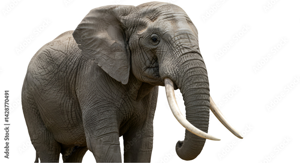 Obraz premium Elephant portrait studio shot