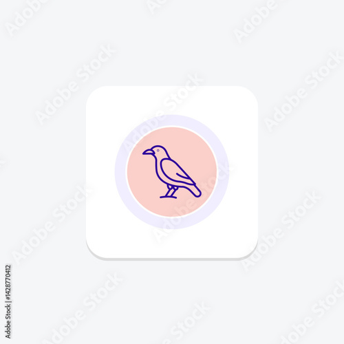 Crow, vector, pixel perfect, illustrator file