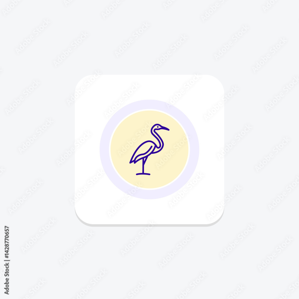 Fototapeta premium Crane, vector, pixel perfect, illustrator file