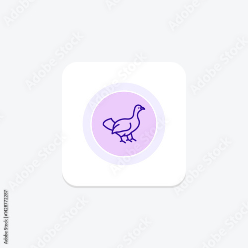 Capercaillie, vector, pixel perfect, illustrator file