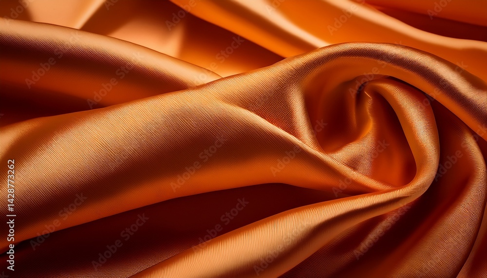 Fototapeta premium stunning orange satin fabric texture a luxurious design