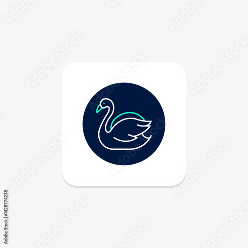 Swan, vector, pixel perfect, illustrator file