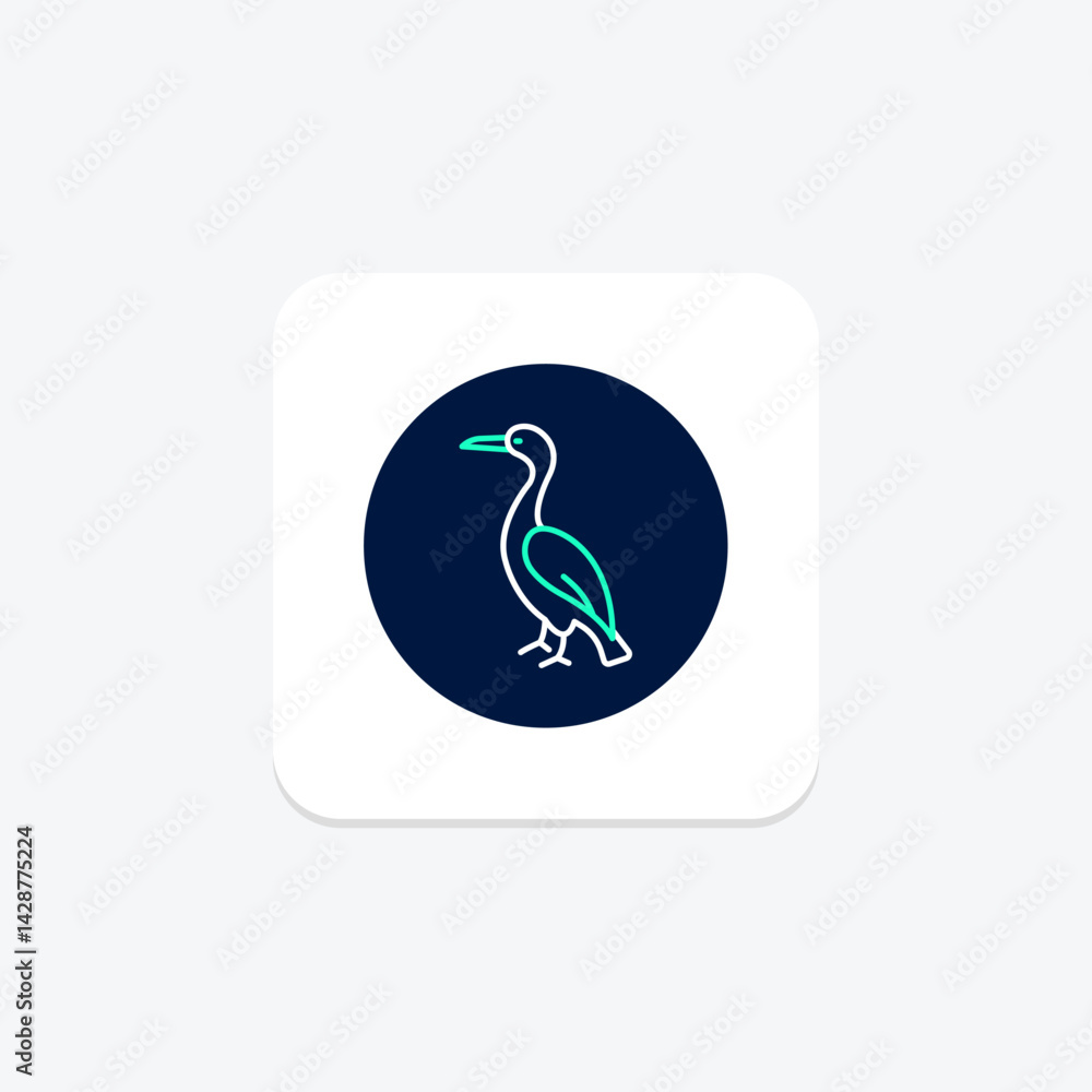 Fototapeta premium Cormorant, vector, pixel perfect, illustrator file