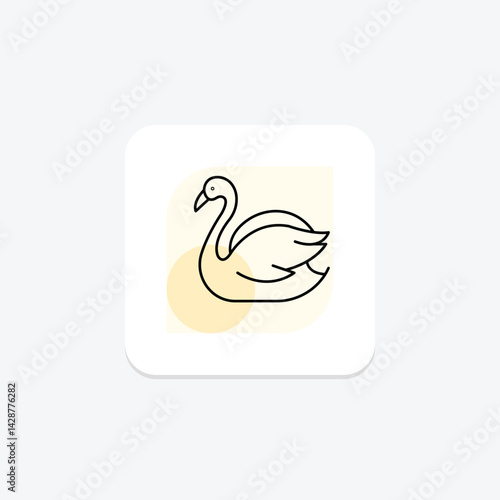 Swan, vector, pixel perfect, illustrator file