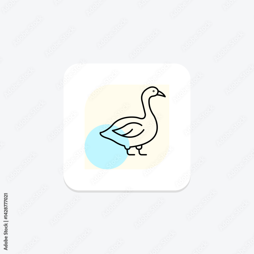 Goose, vector, pixel perfect, illustrator file Goose, vector, pixel perfect, illustrator file