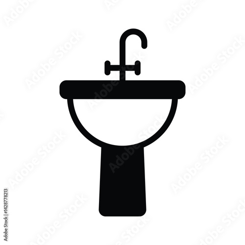 Check out our premium line style icon of bathroom sink