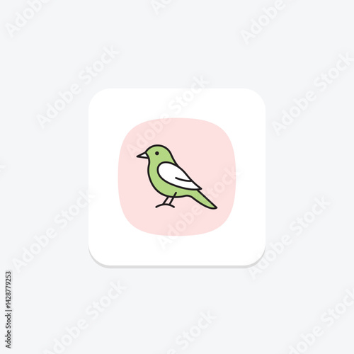 Kingbird, vector, pixel perfect, illustrator file