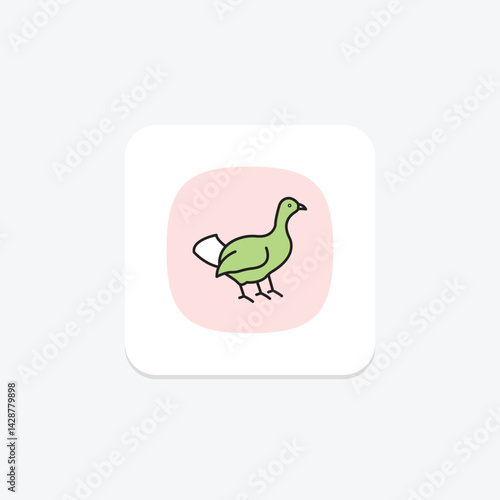 Capercaillie, vector, pixel perfect, illustrator file