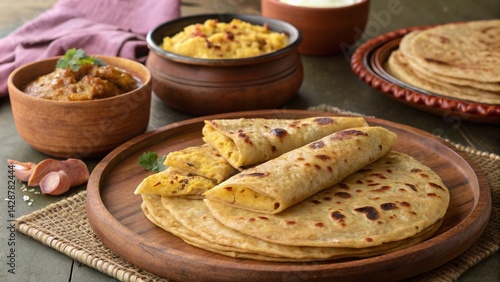 Puran poli, Puran roti, Holige, Obbattu, or Bobbattlu, is an Indian sweet flatbread from Maharashtra