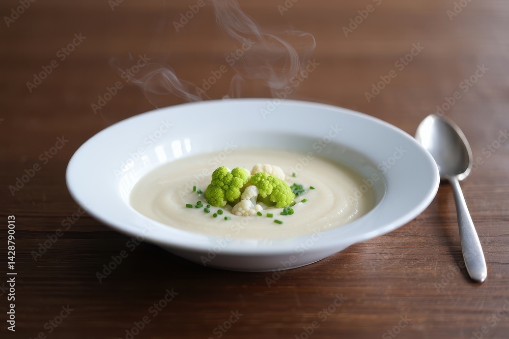 Cauliflower cream soup or soup puree Cauliflower cream soup or soup puree