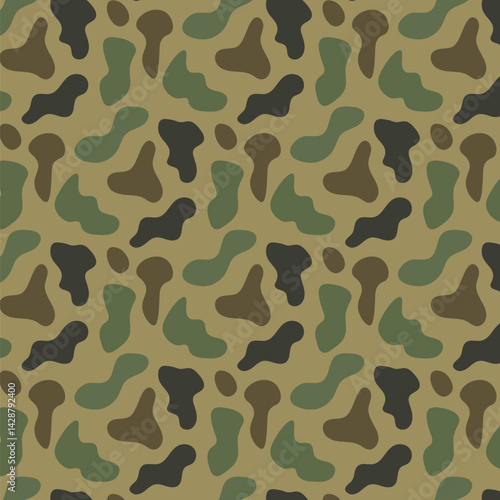 Beautiful Duck Hunter Camouflage seamless pattern design