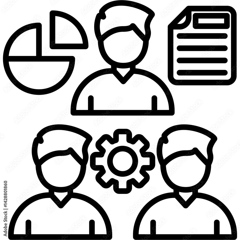 Obraz premium Team work Icon