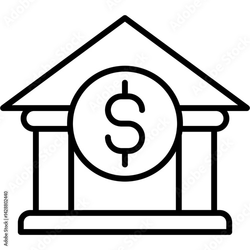 Bank Building Icon