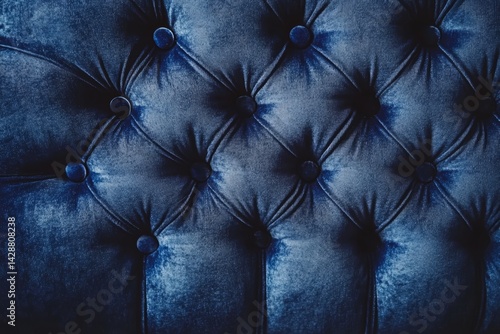 Obraz na płótnie Sophisticated dark blue velvet texture with a luxurious feel. w salonie