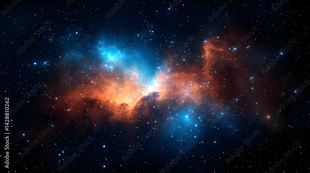 Colorful Nebula In Deep Space Colorful Nebula In Deep Space