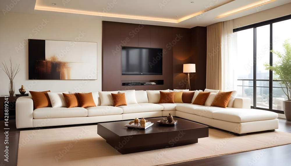 Fototapeta premium interior modern design room 3d