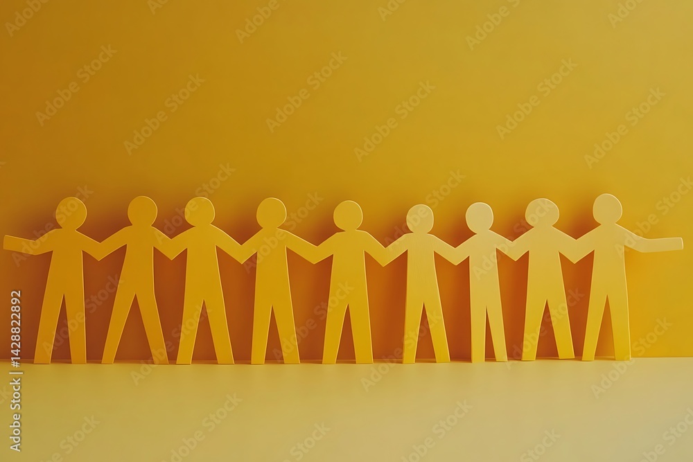 Paper Chain People Teamwork Unity6 Paper Chain People Teamwork Unity6
