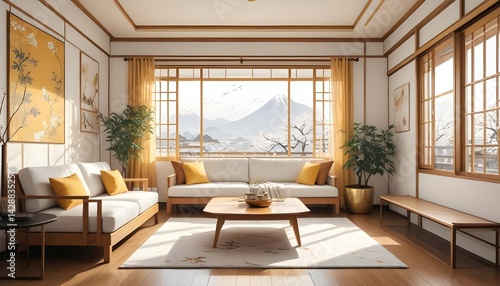 Wallpaper Mural interior modern design room 3d Torontodigital.ca