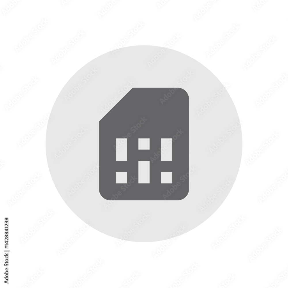 SIM Card Filled Icon SIM Card Filled Icon