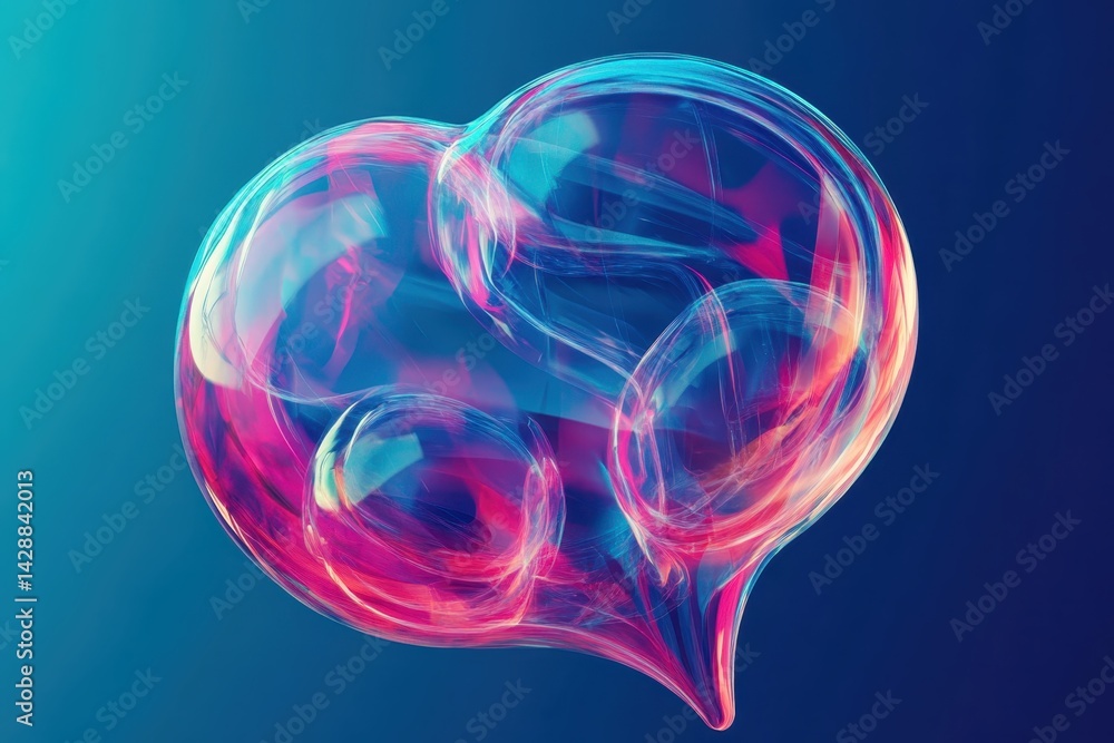 Chat speech bubble communication