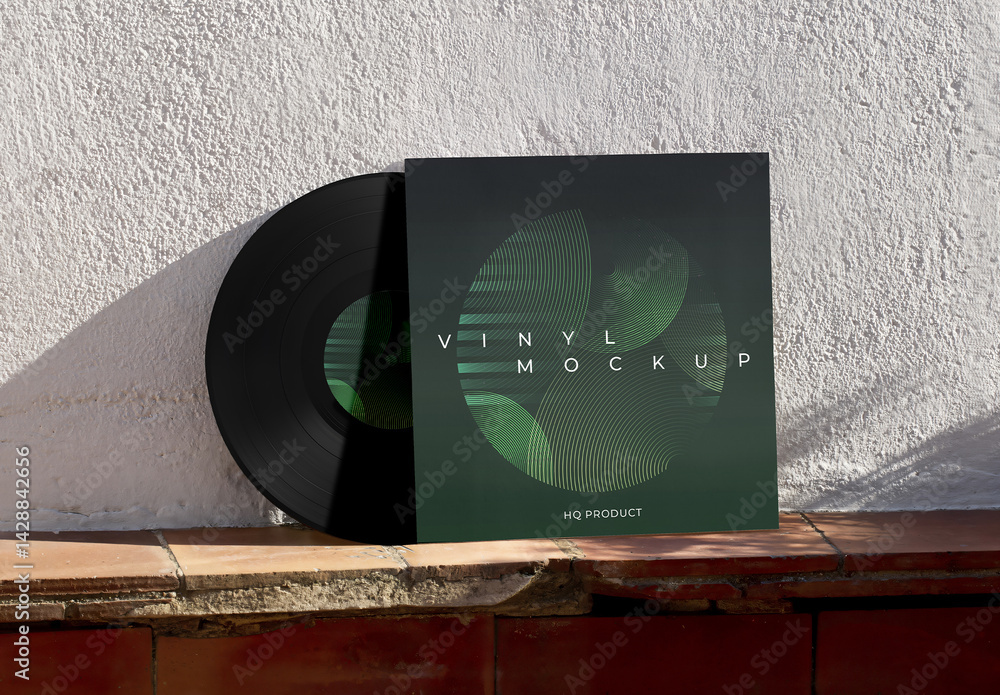 Vinyl Mockup Stock Template | Adobe Stock