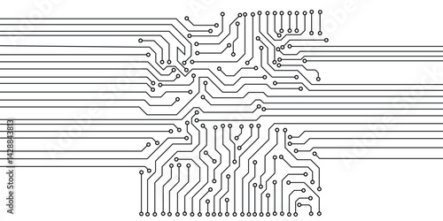Circuit technology background with hi-tech digital data connection system and computer electronic design. EPS10
