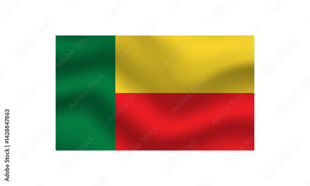 Fototapeta premium flag benin