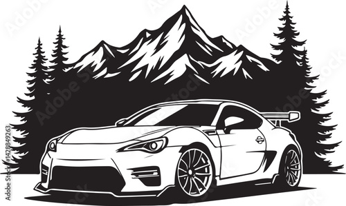 Mountain Beast Corvette SVG | Wild Nature Car Silhouette Design

Corvette in the Wild Vector | Rugged Muscle Car in Mountain Scene

Beast Mode Corvette SVG | Sports Car Silhouette in Nature

Corvette 