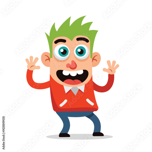 vector Quirky Cartoon Man