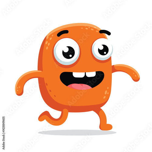 Quirky Cartoon Man in Pink Pajamas Illustration