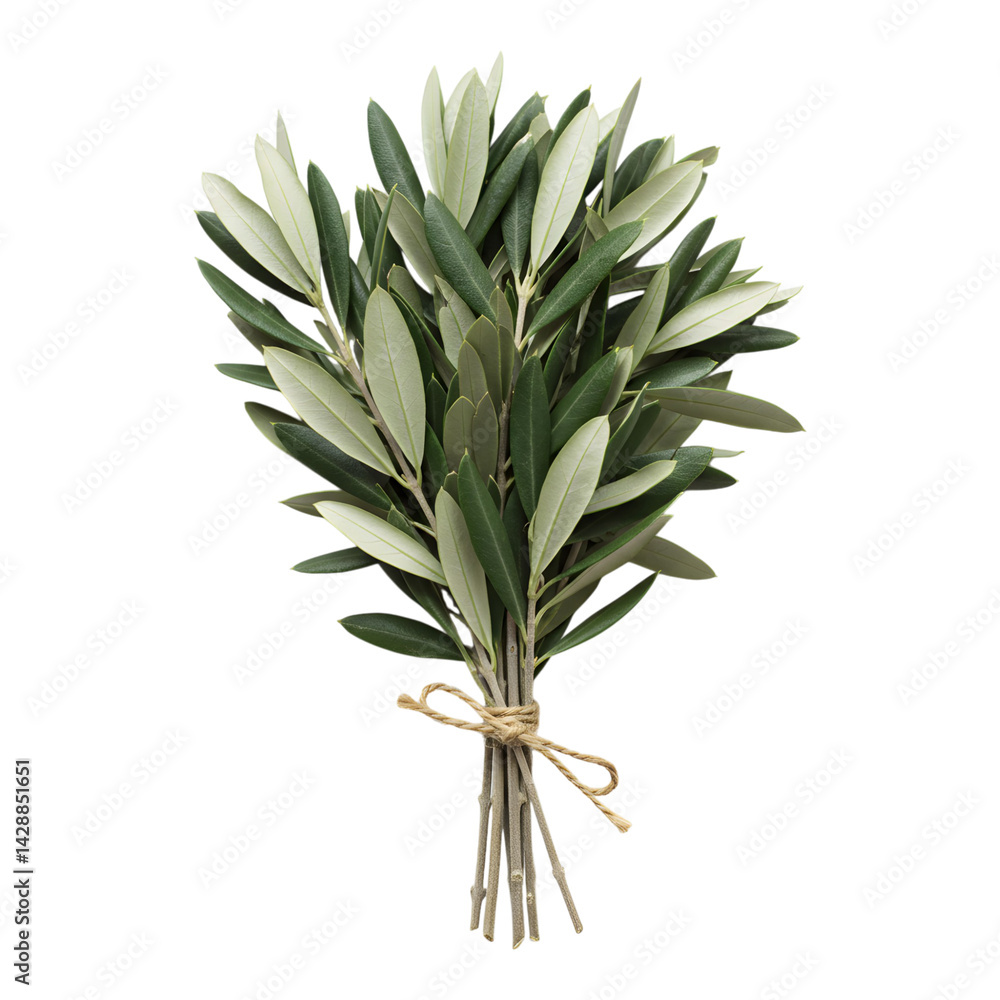 Obraz premium Fresh Green Olive Plant Bundle