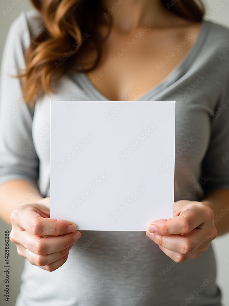 Mother Showing Appreciation Card To Midwife