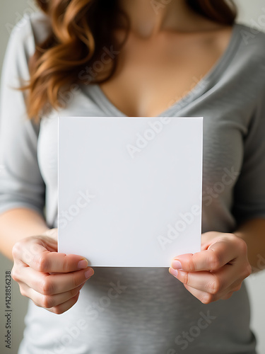 Obraz na płótnie Mother Showing Appreciation Card To Midwife w salonie