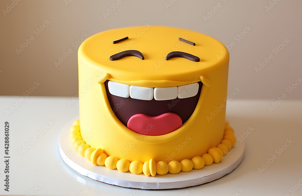 Laughing Emoji Themed Cake For World Laughter Day Party