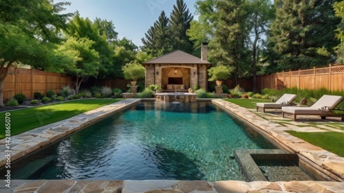 Wallpaper Mural swimming pool in a tropical resort Torontodigital.ca