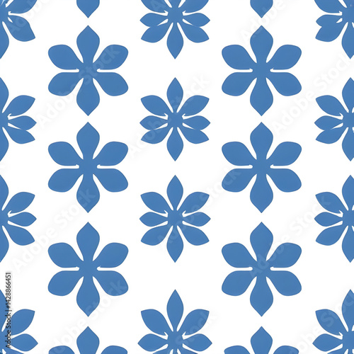 Wallpaper Mural seamless pattern with flowers Torontodigital.ca