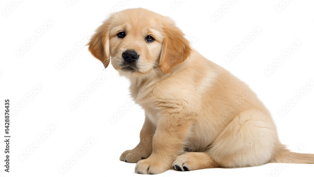 Retriever puppy 2 months isolated on transparent background
Retriever puppy 2 months isolated on transparent background
