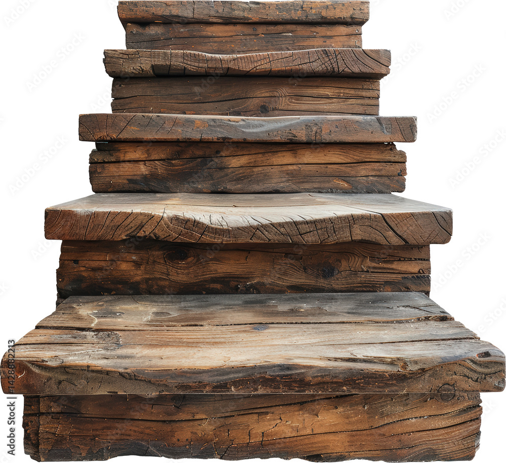 Rustic wooden staircase steps Rustic wooden staircase steps
