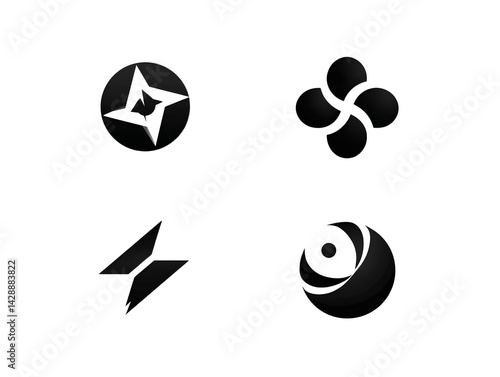 Abstract geometric shapes pattern