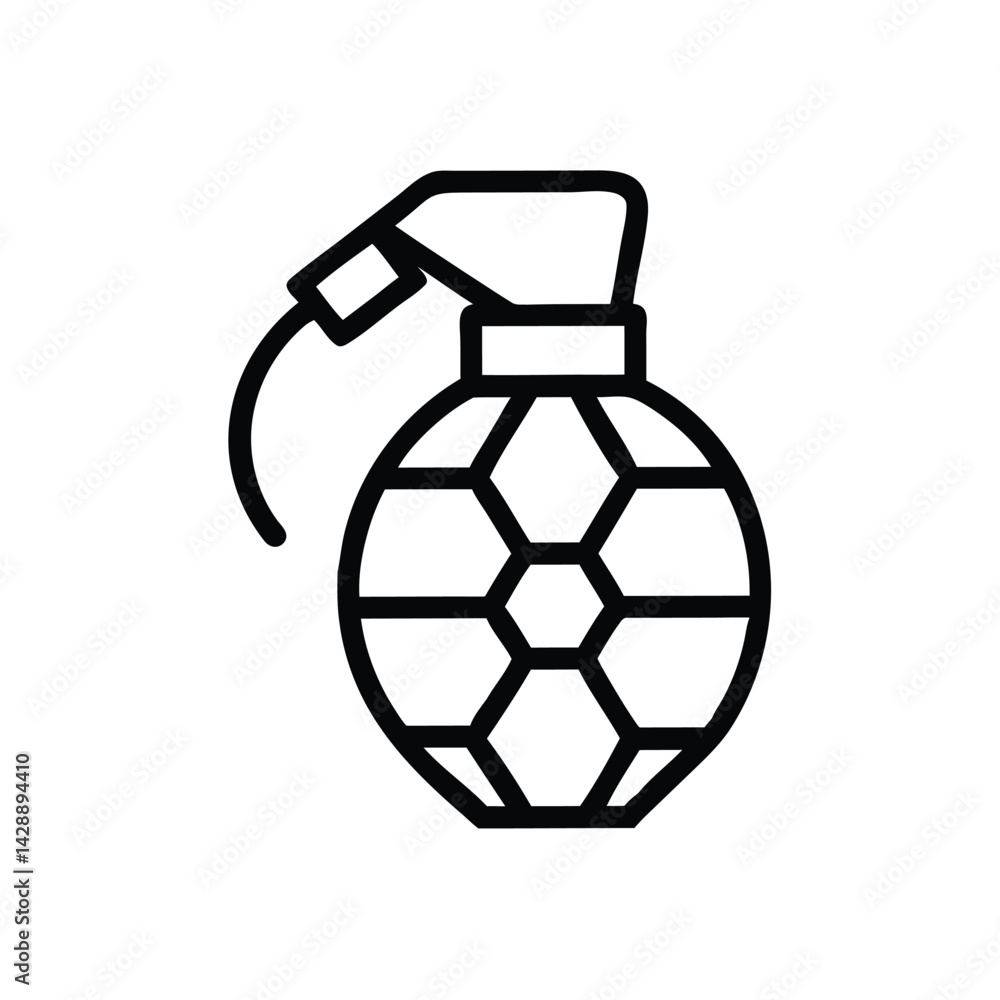 Obraz premium Grenade Vector Illustration