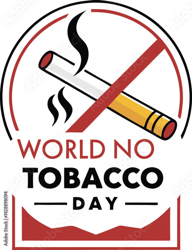 World No Tobacco Day logo white background