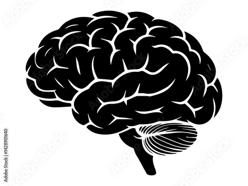 Simplified Brain Art for Cognitive Power Visuals