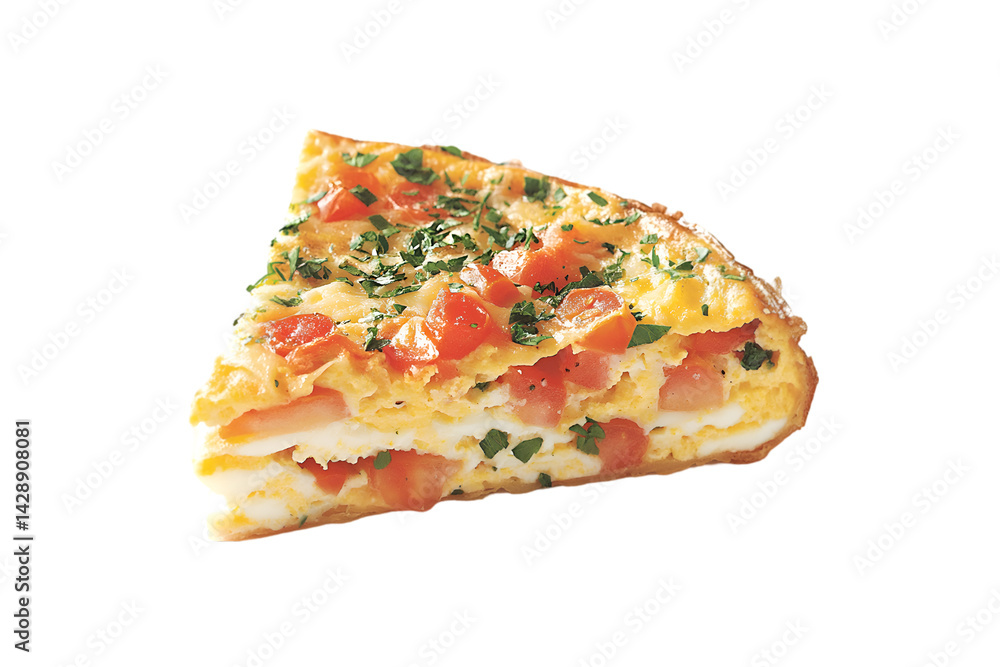 Delicious Tomato and Egg Quiche Slice Savory Breakfast Food, Delicious Tomato and Egg Quiche Slice Savory Breakfast Food,