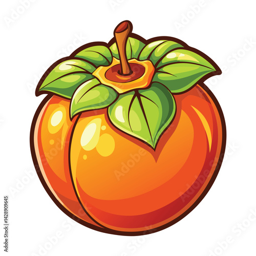 Vibrant orange fruit with green leaves (1)