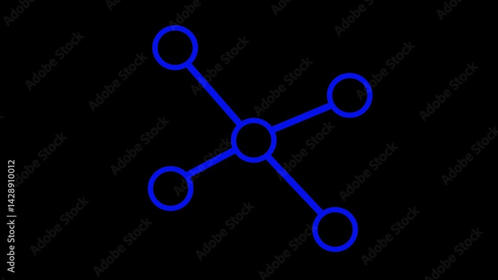 Network, Social networking and connection technology icon Network, Social networking and connection technology icon
