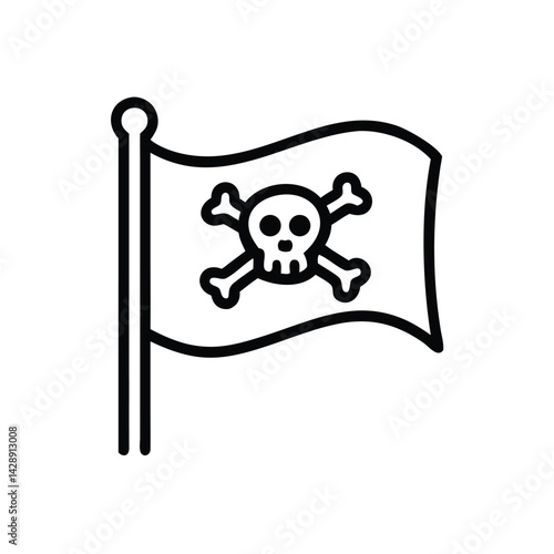 Pirate Flag Vector Illustration