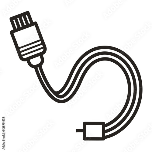 Ethernet Cable Vector Illustration